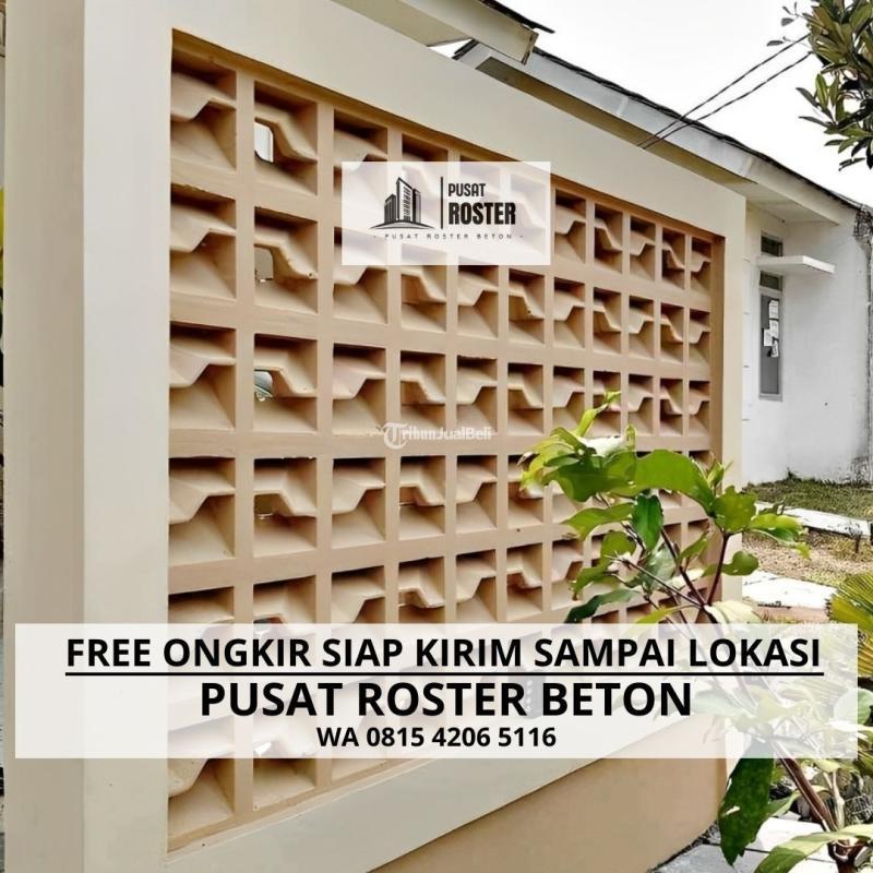 Roster Beton Pagar Model Minimalis di Sumobito - Jombang