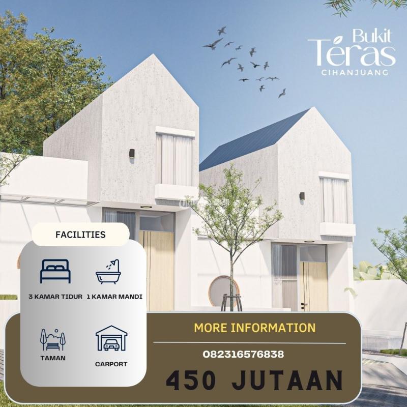 Dijual Rumah Cihanjuang 2 Lantai Lokasi Strategis Akses Mobil Dekat Stikes Rajaw - Bandung Barat