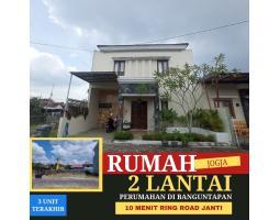 Dijual Rumah 2 Lantai Desain Minimalis Modern Cluster Dekat Gedong Kuning Tipe 70 4KT 2KM SHM - Bantul 