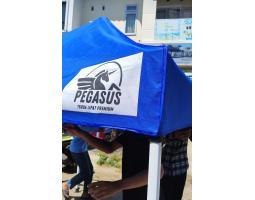 Supplier Tenda Lipat Pegasus,Untuk Jualan, Ukuran 2x2, Rangka Besi Putih Premium Tebal 1,22mm - Makassar