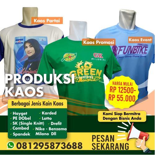 Jasa Produksi Kaos Sablon, Jaket, Seragam Kemeja Bordir Murah Siap Kirim - Trenggalek