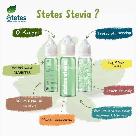Stetes Stevia Pemanis Alami Rendah Kalori 5ml - Cirebon