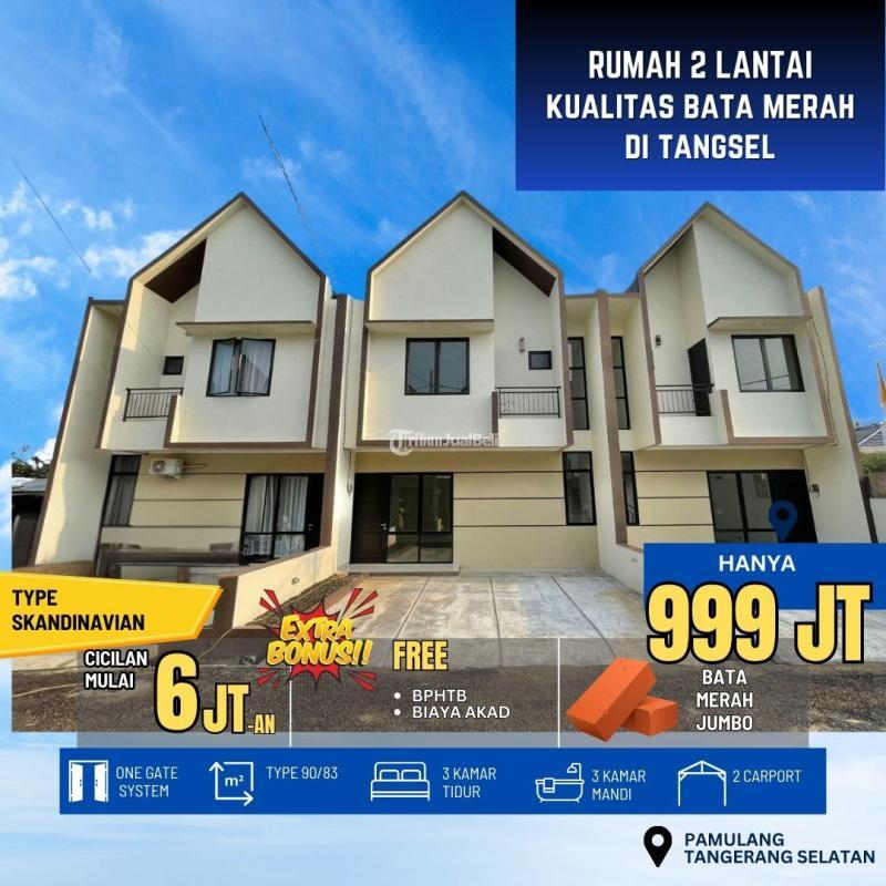 Dijual Rumah Cluster Modern Scandinavian 2 Lantai 3KT 3KM SHM Promo Akhir Tahun 1 Unit Terakhir - Tangerang Selatan