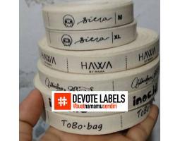 Cetak Label Baju Tafeta Martapura Juragan Cetak Labels - Banjar