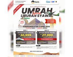 Umroh Liburan Syawal 3 April 2025 12 Hari 2x Jumat - Surakarta
