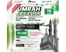 Promo Umroh Awal Tahun 26 Januari 2025 10 Hari Hotel Bintang 5 - Surakarta