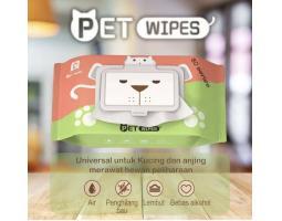 Tissue Basah Kucing Anjing Pet Wipes 80 Sheets Amigos Petshop - Makassar