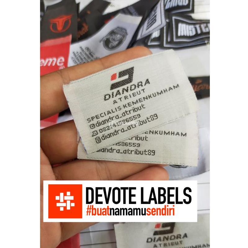 Cetak Label Pakaian Nylon Marabahan - Barito Kuala