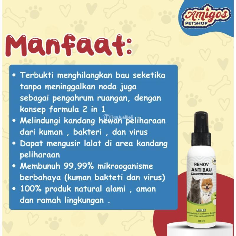 Remov Penghilang Bau 100 ml Amigos Petshop - Makassar