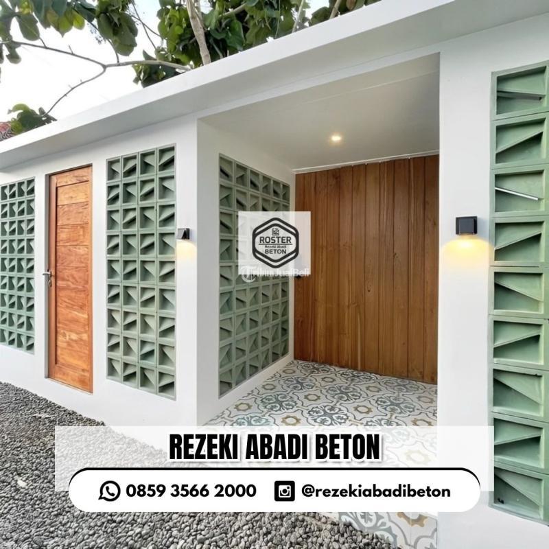 Roster Beton Anti Tampias Teras Rumah di Gamping - Sleman