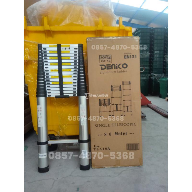 Tangga Single Teleskopik Ukuran 8 Meter TLA 19A Denko - Surabaya