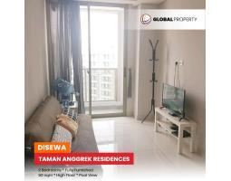 Disewakan Apartemen di Taman Anggrek Residences 2 Kamar Tidur, Fully Furnished, Hadap Kolam Renang - Jakarta Barat