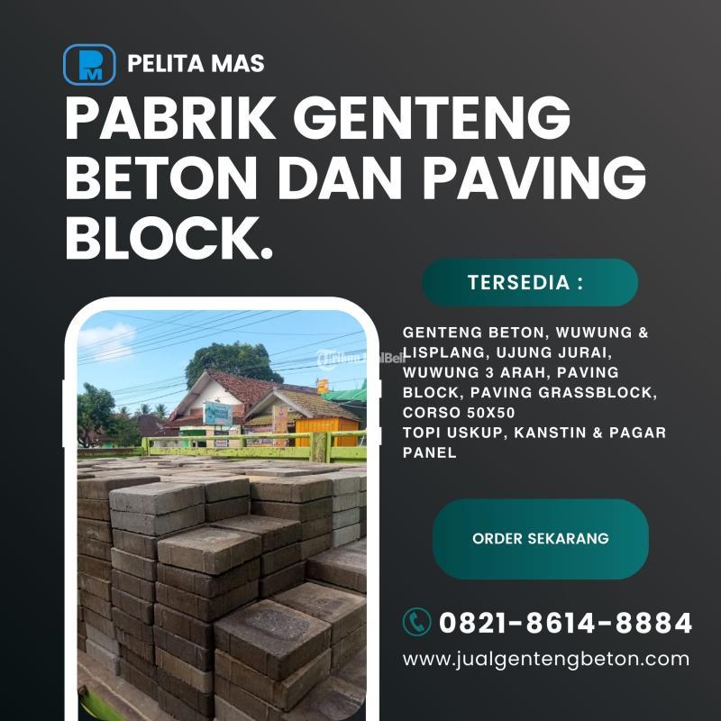 Paving Block Lubang Untuk Ruang Taman - Malang