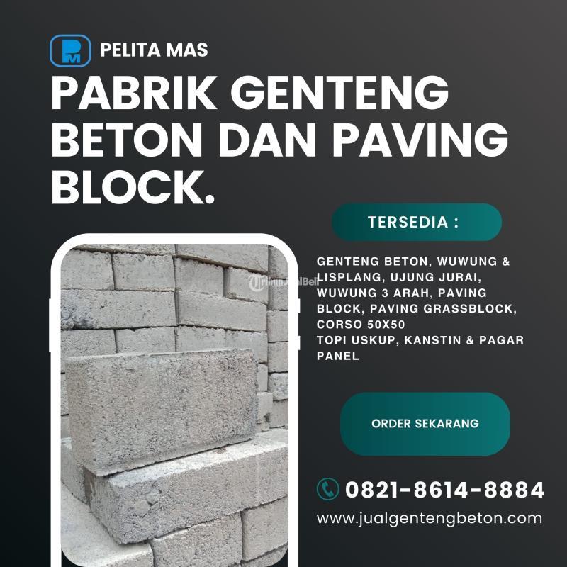 Paving Block Lubang Untuk Ruang Taman - Malang