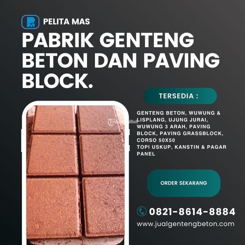 Paving Block Lubang Untuk Ruang Taman - Malang