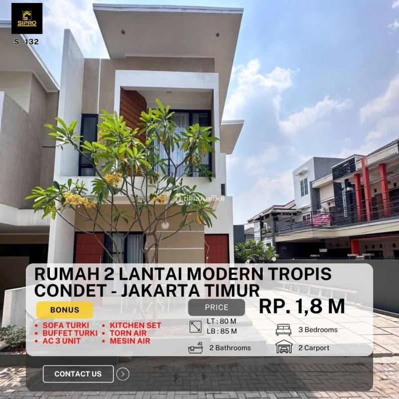 Dijual Rumah Mewah Berkonsep Elegant 3KT 3KM SHM, Strategis Hanya 8 menit Akses Tol Jagorawi - Jakarta Timur