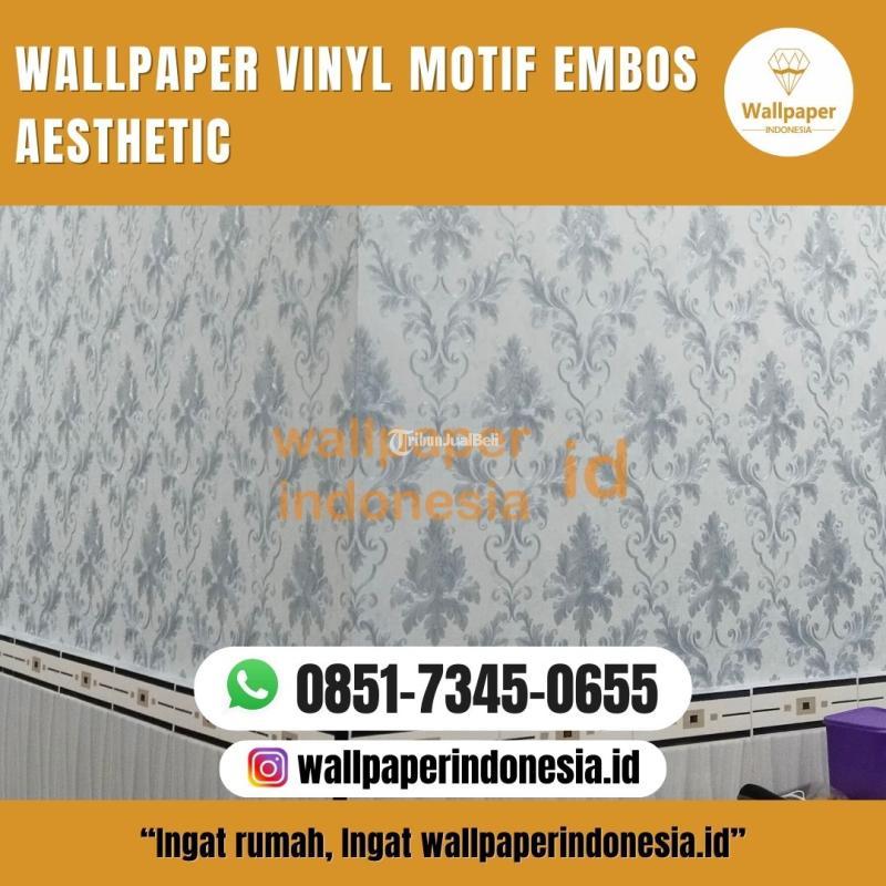 Wallpaper Vinyl Motif Embos Aesthetic - Malang Kota