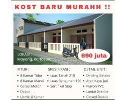 Dijual Rumah Kos Luas 210 m2 Baru Ngemplak Kartasura - Solo