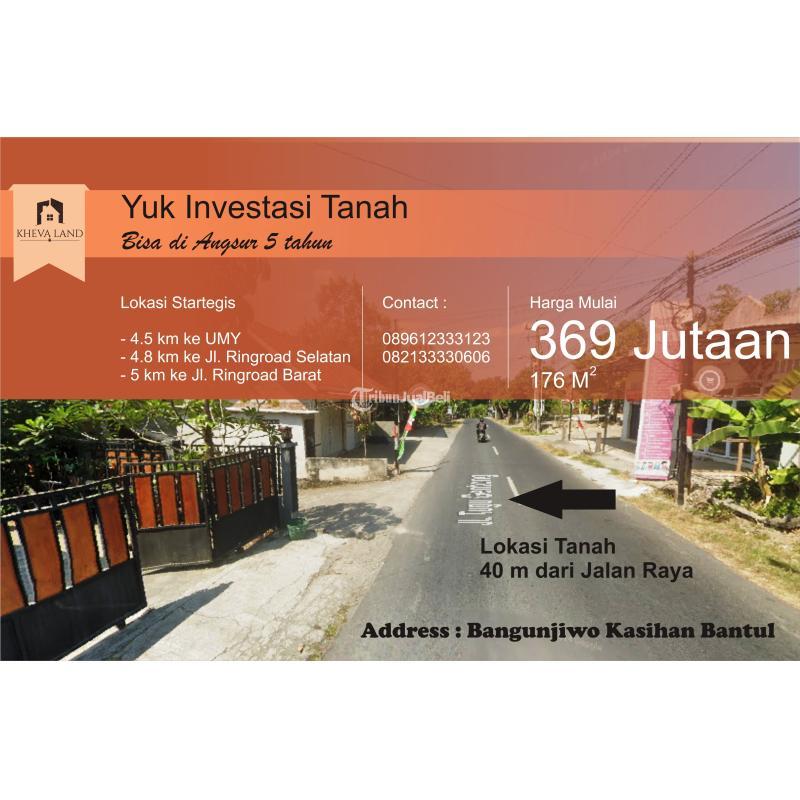 Tanah Luas 176 m2 Di Bangunjiwo Kasihan Dekat Kampus UMY - Bantul
