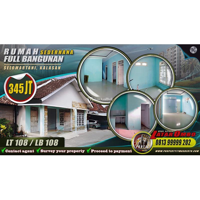 Dijual Rumah Sederhana Full Bangunan Tipe 108 3KT 1KM Legalitas SHM - Sleman