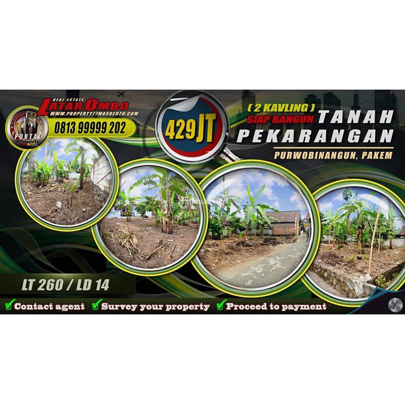 Dijual Tanah Kavling Siap Bangun Legalitas SHM - Sleman 