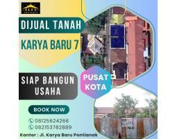 Dijual Murah Tanah Siap Bangun Jl Karya Baru 7 Legalitas SHM - Pontianak