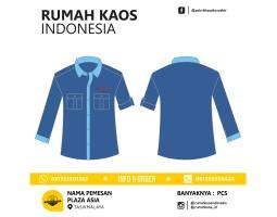 Terlaris Seragam Karyawan Custom Hampang Kemeja Bordir - Kotabaru