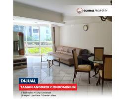 Dijual Apartemen Fully Furnished, Taman Anggrek Condominium 2 Bedroom, Hadap Taman - Jakarta Barat 