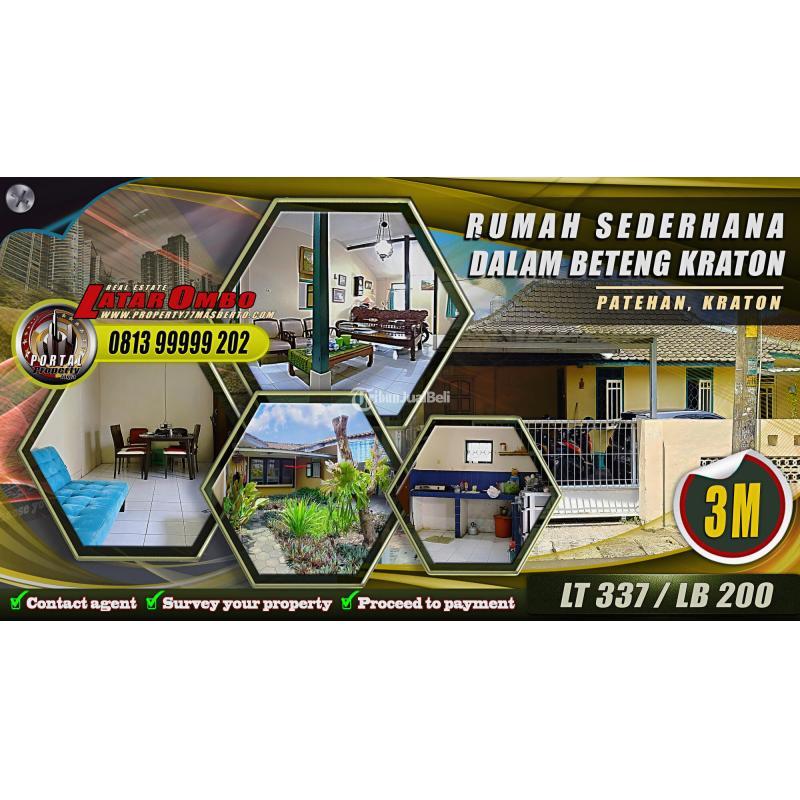 Dijual Rumah Sederhana Dalam Beteng Kraton Tipe 200 5KT 4KM SHM - Yogyakarta 