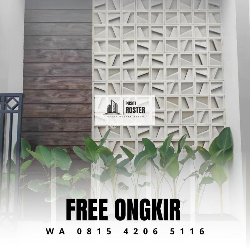 Roster Beton Dinding Cantik di Ranca Bungur - Bogor