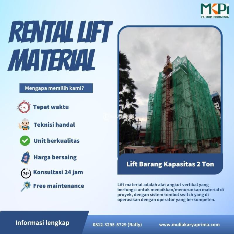 Persewaan Lift Barang, Kapasitas 2 Ton - Tangerang