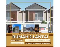 Dijual Rumah 2 Lantai, LT. 75m2, LB. 60m2, 3KT, 2KM, SHM, Kodisi Baru, Dekat Jl. Imogiri Timur, Giwangan - Yogyakarta