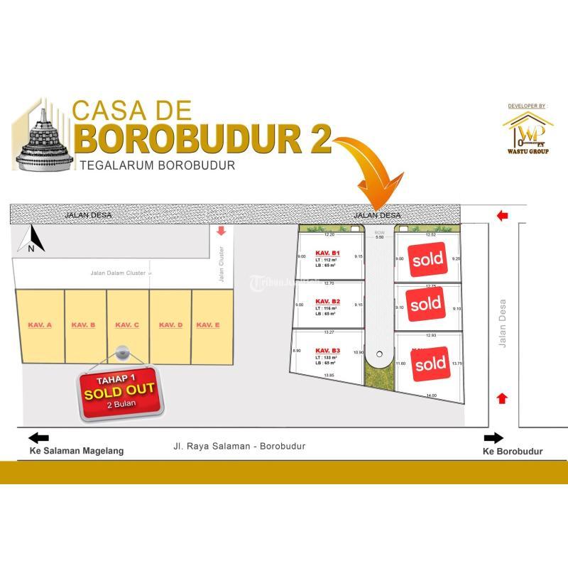 Dijual Rumah Dekat Candi Borobudur Tipe 65 3KT 2KM SHM - Magelang 