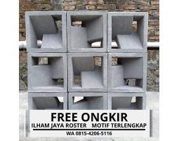 Jual Roster Beton Cantik, Anti Tampias, Banyak Motif, Banyak Ukuran - Bogor