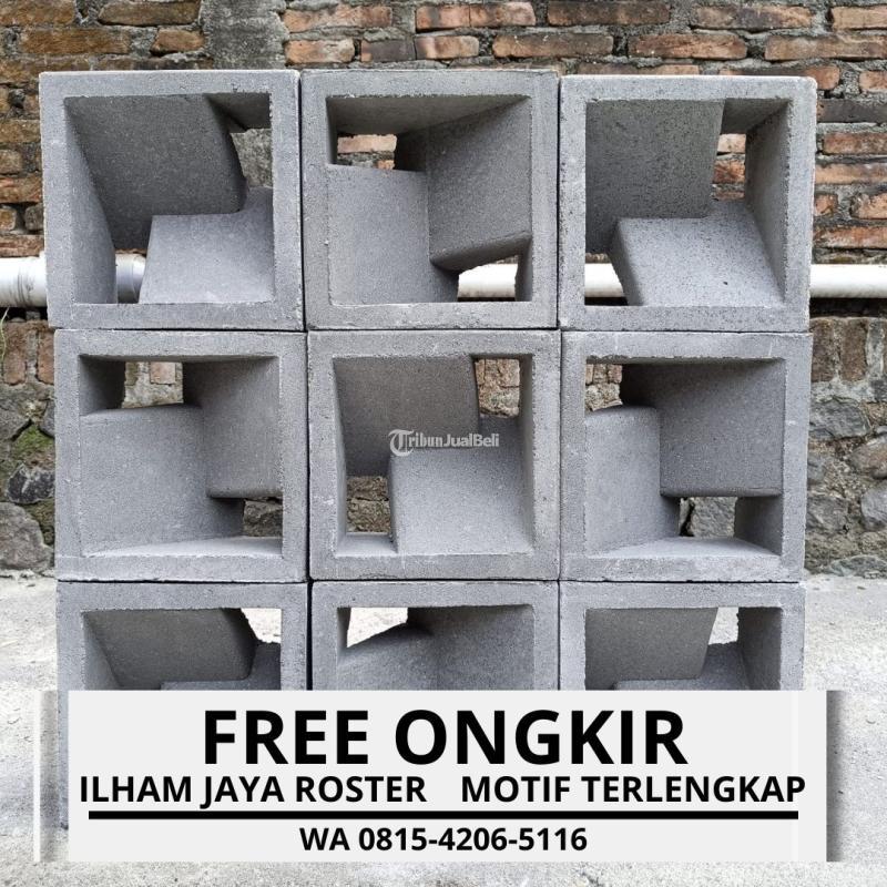 Jual Roster Beton Cantik, Anti Tampias, Banyak Motif, Banyak Ukuran - Bogor