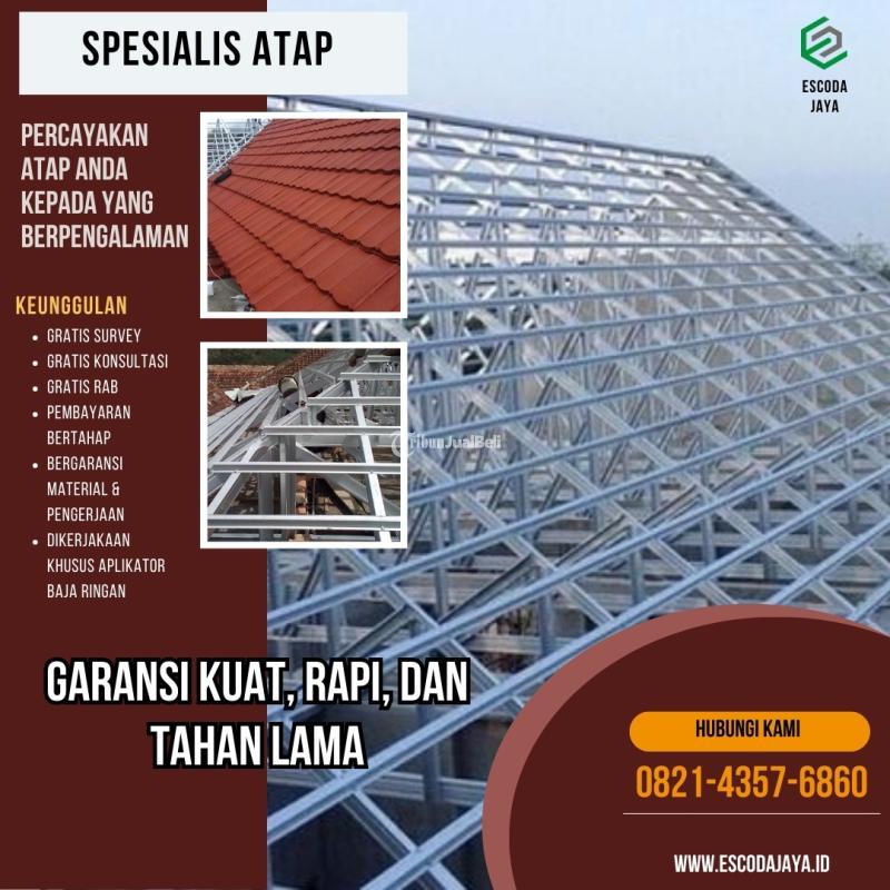 Harga Pasang Atap Baja Ringan Plus Genteng - Surabaya
