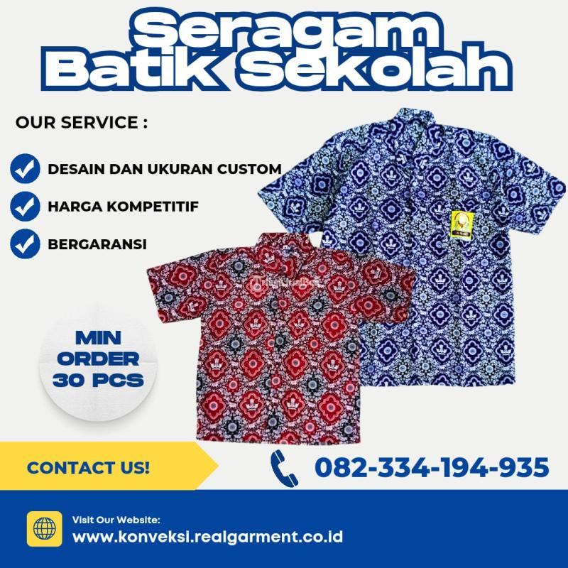 Baju Batik Sekolah Termurah - Sidoarjo