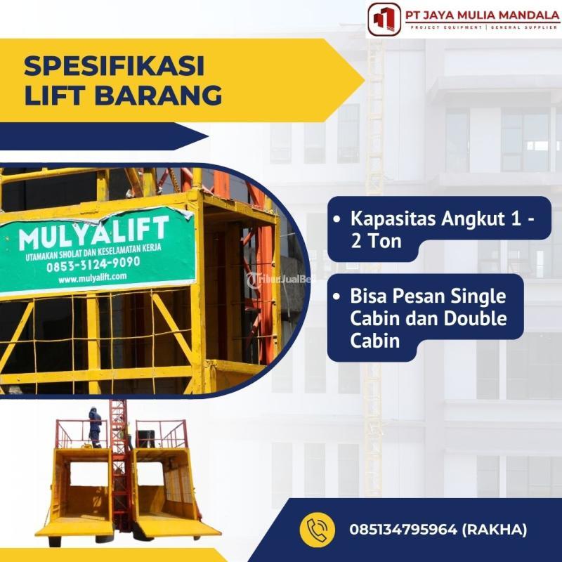 Lift Barang Material Murah Bisa Nego - Palembang 