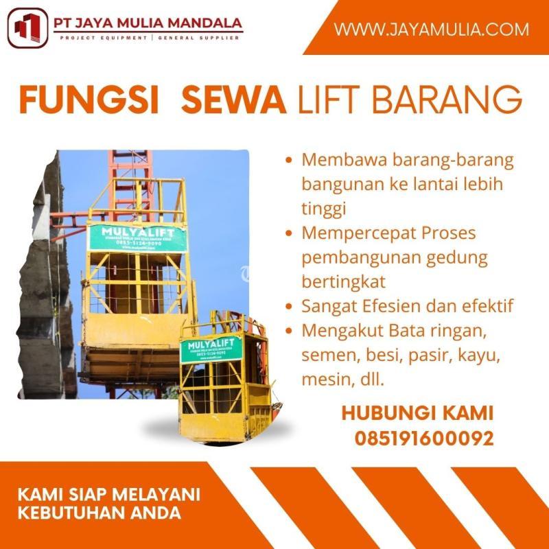 Lift Barang Material Padang Kualitas Terbaik Murah Bisa Nego - Padang