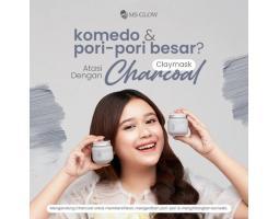 MS Glow Charcoal Clay Mask Membantu Mencerahkan Dan Juga Mengecilkan Pori Pori - Surabaya