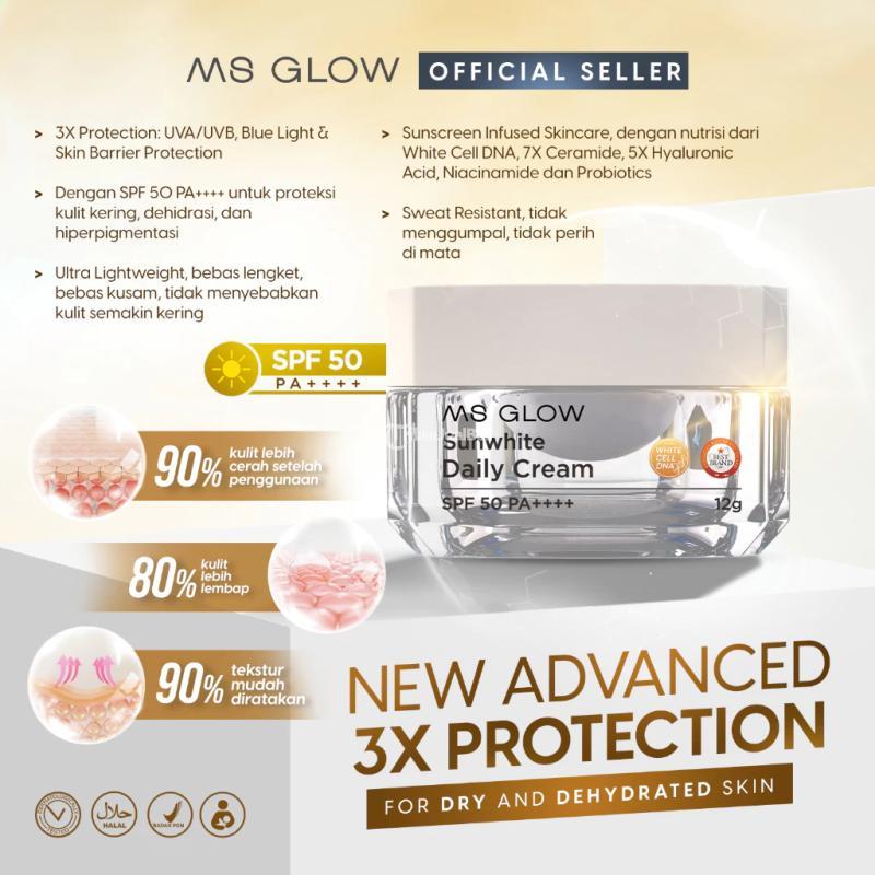 MS Glow Paket Ultimate Mencerahkan Wajah Mencegah Penuaan dan Flek Hitam - Surabaya