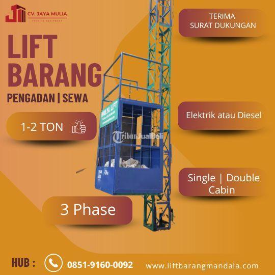 Sewa Lift Barang Elektrik atau Diesel - Bandung