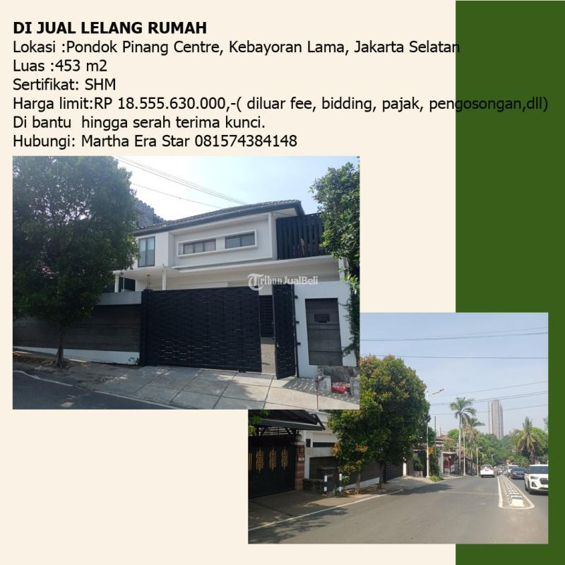 Dijual Rumah Cantik Mewah 2 Lantai SHM di Pondok Pinang Centre, Kebayoran Lama - Jakarta Selatan