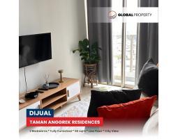 Dijual Apartemen Termurah, Taman Anggrek Residences, Fully Furnished, 2 Bedroom, Lantai Bawah - Jakarta Barat 