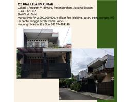 Jual Rumah 2 Lantai Bekas Luas 120 m2 SHM di Anggrek V Bintaro - Jakarta Selatan