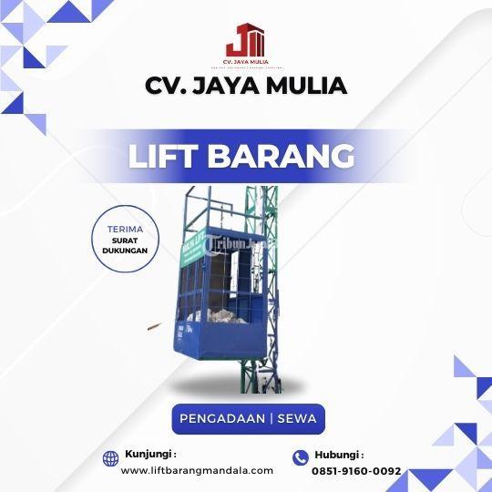 Persewaan Lift Barang, Kapasitas 1-2 Ton, Elektrik, Serang - Banten