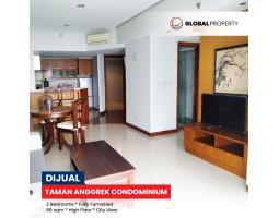 Dijual Apartemen Taman Anggrek Condominium Fully Furnished, 2 BR, High Floor, City View - Jakarta Barat