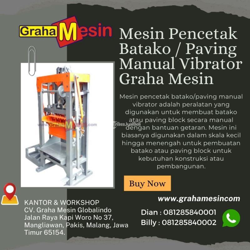 TERBAIK Mesin pencetak batakopaving manual vibrator Hub: 081285840002 (billy)