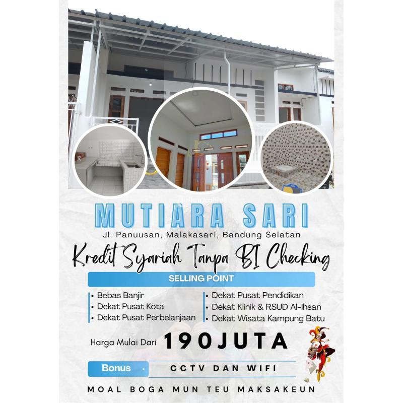 Jual Rumah Bagus Murah Tipe 30/51 2KT 1KM Lokasi Strategis Dekat Kota - Bandung Jawa Barat