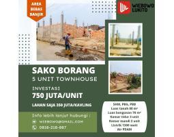 Townhouse Baru 5 Unit di Jl. Sematang Borang Kota Palembang Dekat Pasar Perumnas Sako, RS Charitas Hospital, Indogrosir Palembang